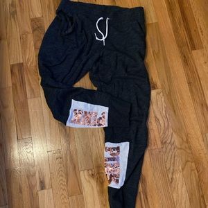 PINK - Sequined sweat pants